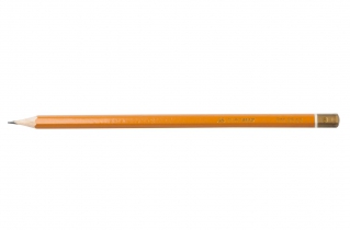 Олівець графітовий PROFESSIONAL B, жовтий, без гумки, коробка 12шт. Buromax BM.8542-12
