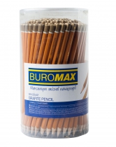 Олівець графітовий PROFESSIONAL B, жовтий, без гумки, туба-144 шт. Buromax BM.8542