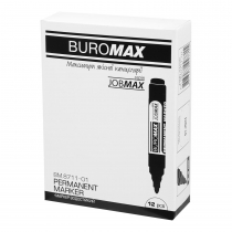 Маркер водост., чорний, JOBMAX, 2-4 мм, масляна основа Buromax BM.8711-01