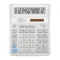 Калькулятор Brilliant BS-777WH, 12 разрядов, белый.и