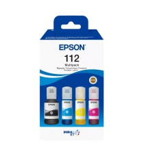 Контейнери з чорнилом Epson 112 EcoTank L11160/L15150/L15160/L6490/L6550/L6570/L15180/L6580 Multipack (C,M,Y,Bk) pigm C13T06C64A