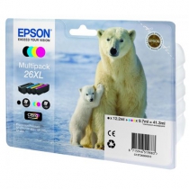 Картридж Epson 26XL XP600/605/700 Bundle (C,M,Y,Bkp) (500 стр) C13T26364010