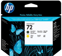 Друк. головка HP No.72 DJ T610 Matte black, Yellow C9384A