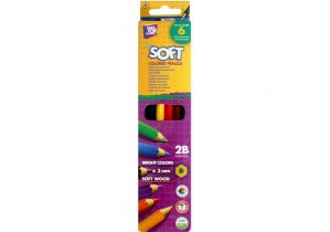 Карандаши цветные "Softy" 6 кол. COOLFORSCHOOL CF15130