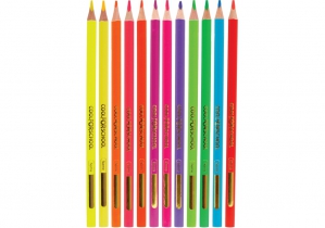 Олівці кольорові "Neon", 12 кольорів, тригранні COOLFORSCHOOL CF15167