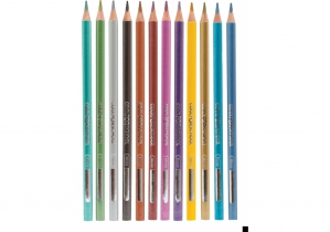 Олівці кольорові "Metallic", 12 кольорів, тригранні COOLFORSCHOOL CF15168