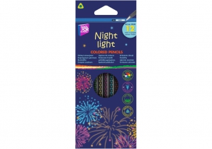 Карандаши цветные CFS "Night light", 12 цветов, трехгранные COOLFORSCHOOL CF15183