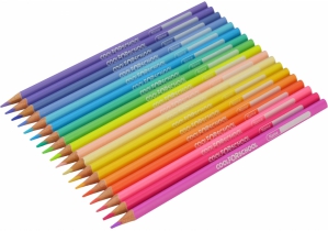 Олівці кольорові преміум "PASTEL" тригранні, 18 кольорів COOLFORSCHOOL CF15185