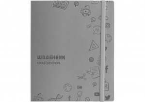 Дневник школьный, 165х210 мм, обложка - мягкая, 48 арк., цвет серый COOLFORSCHOOL CF29936-10