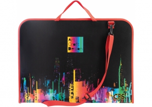 Портфель пластиковий на блискавці "Colorful", А3 COOLFORSCHOOL CF30003-01