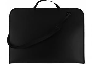 Портфель пластиковий на блискавці, чорний А3 COOLFORSCHOOL CF30004