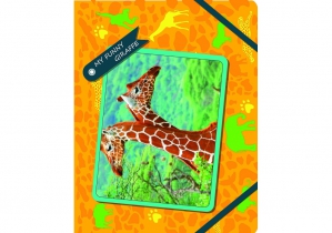 Папка пластикова на гумках "My Funny Giraffe", В5 COOLFORSCHOOL CF31642-03