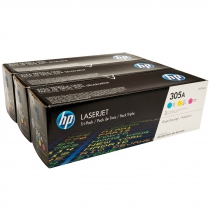Картридж HP 305A CLJ M351/M375/M475/M451 (CE411A,CE412A,CE413A) CYM (3*2600 стор) Тройная упаковка CF370AM