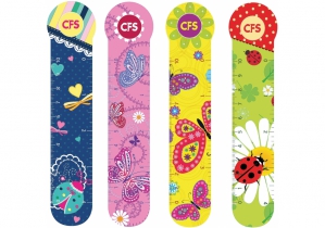 Закладки пластиковые для книг "Butterflies" (4шт.) COOLFORSCHOOL CF69103