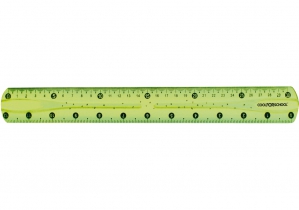 Лінійка 30 см PVC, гнучка, кольорова прозора, "FLEX" COOLFORSCHOOL CF81335