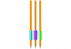 Треугольная резинка-грип для карандаша Stripy, цвета ассорти COOLFORSCHOOL CF81765