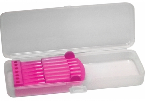Пенал пластиковый с застежкой (розовый держатель), 8011 COOLFORSCHOOL CF85557