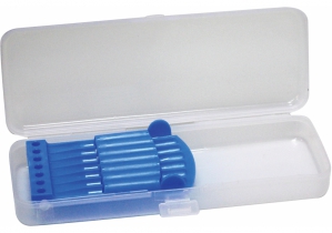 Пенал пластиковый с застежкой (темно-синий держатель), 8011 COOLFORSCHOOL CF85578