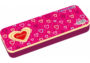 Пенал пластиковий, 2 відділення, "Hearts", 8010 COOLFORSCHOOL CF85964
