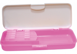 Пенал пластиковый с застежкой "Pink", 8012 COOLFORSCHOOL CF85993