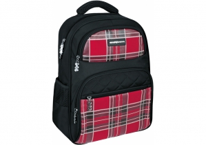 Рюкзак шкільний 16", "Plaid", Black, 400 COOLFORSCHOOL CF86138