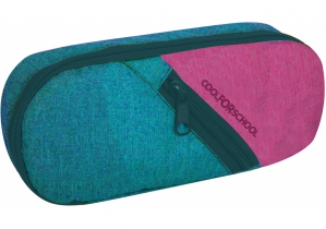 Пенал мягкий "Style", бирюзовый, овальный COOLFORSCHOOL CF86624