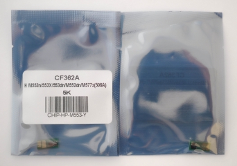 Чіп для картриджа cf362a для HP clj m553/552/577 Yellow 5k CHIP-HP-M553-Y