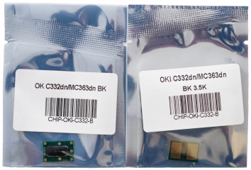 Чип для картриджа OKI 46508736 для c332/mc363 Black 3.5k CHIP-OKI-C332-B