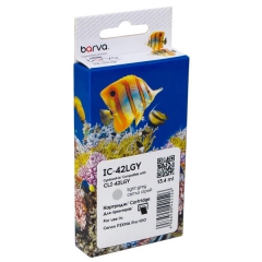 Картридж сумісний Canon CLI-42LGY (6391B001) 900 арк, світло сірий Barva (IC-42LGY) CI-BAR-CAN-CLI-42-LG