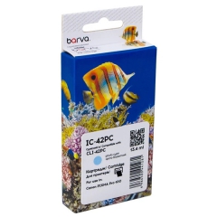 Картридж сумісний Canon CLI-42PC (6388B001) 900 арк, фото блакитний Barva (IC-42PC) CI-BAR-CAN-CLI-42-PC