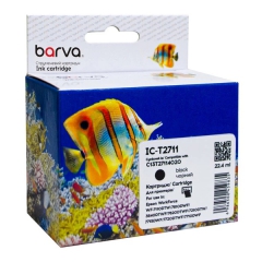 Картридж сумісний Epson 27XL/T2711 (C13T27114020) 1100 арк, чорний Barva (IC-T2711) CI-BAR-EPS-T2711-B