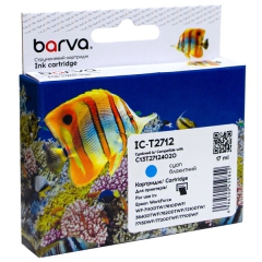 Картридж совместимый Epson 27XL/T2712 (C13T27124020) 1100 стр, голубой Barva (IC-T2712) CI-BAR-EPS-T2712-C