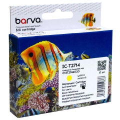 Картридж совместимый Epson 27XL/T2714 (C13T27144020) 1100 стр, желтый Barva (IC-T2714) CI-BAR-EPS-T2714-Y