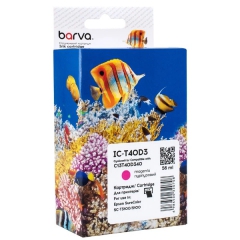 Картридж совместимый Epson T40D3 (C13T40D340) версия U1-U10, 56 мл, пурпурный Barva (IC-T40D3) CI-BAR-EPS-T40D3-M