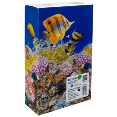Картридж совместимый Epson T41F2 (C13T41F240) версия U1-U10, 350 мл, голубой Barva (IC-T41F2) CI-BAR-EPS-TT41F2-C