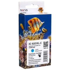 Картридж совместимый HP 920XL (CD972AE) 980 стр, голубой Barva (IC-920XL-C) CI-BAR-HP-CD972A-C