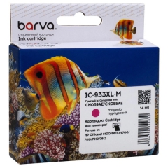 Картридж совместимый HP 933XL (CN055AE/CN059AE) 920 стр, пурпурный Barva (IC-933XL-M) CI-BAR-HP-CN055AE-M