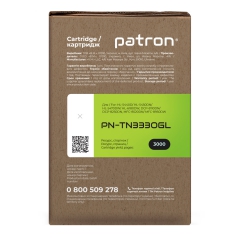Тонер-картридж сумісний Brother tn-3330 green label Patron (pn-tn3330gl) CT-BRO-TN-3330-PN-GL