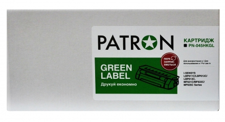 Картридж совместимый Canon 045 h черный green label Patron (pn-045hkgl) CT-CAN-045H-B-PN-GL
