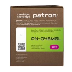 Картридж сумісний Canon 046 green label, пурпуровий Patron (pn-046mgl) CT-CAN-046-M-PN-GL