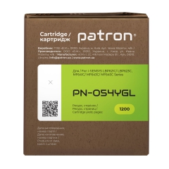 Картридж совместимый Canon 054 green label, желтый Patron (pn-054ygl) CT-CAN-054-Y-PN-GL