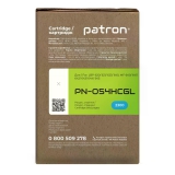 Картридж сумісний Canon 054H Green Label, блакитний Patron (PN-054HCGL) CT-CAN-054H-C-PN-GL