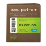 Картридж сумісний Canon 067H блакитний Green Label Patron (PN-067HCGL) CT-CAN-067H-C-PN-GL