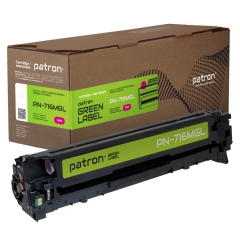 Картридж сумісний Canon 716 green label, пурпуровий Patron (pn-716mgl) CT-CAN-716-M-PN-GL