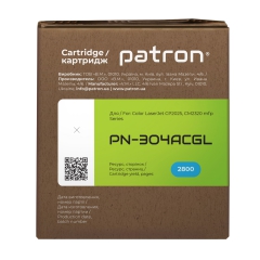 Картридж сумісний HP 304a (cc531a) green label, блакитний Patron (pn-304acgl) CT-HP-CC531A-C-PN-GL