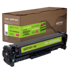 Картридж совместимый HP 305a (ce413a) пурпурный green label Patron (pn-305amgl) CT-HP-CE413A-M-PN-GL