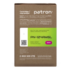 Картридж сумісний HP 124a (q6003a) пурпуровий Patron green label (pn-124amgl) CT-HP-Q6003A-M-PN-GL
