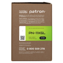 Картридж сумісний HP 11x (q6511x) green label Patron (pn-11xgl) CT-HP-Q6511X-PN-GL