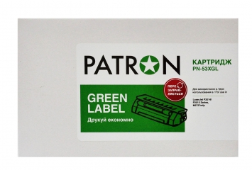 Картридж сумісний HP 53x (q7553x) green label Patron (pn-53xgl) CT-HP-Q7553X-PN-GL