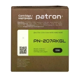 Картридж сумісний HP 207A (W2210A) Green Label, чорний Patron (PN-207AKGL) CT-HP-W2210A-B-PN-GL